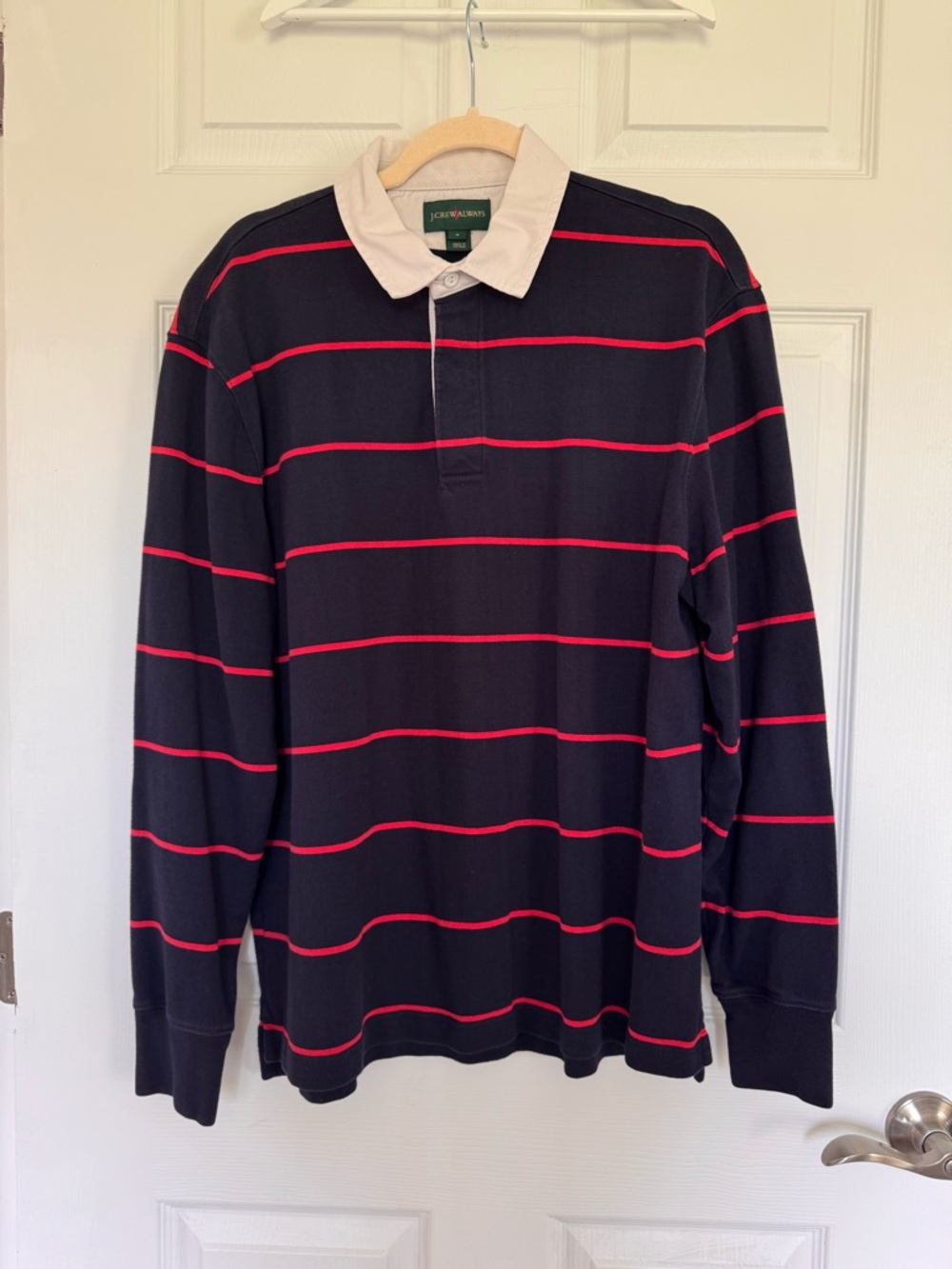 J. Crew Men’s 1984 Rugby Shirt in Navy